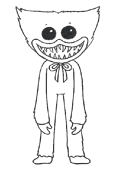 Huggy Wuggy Coloring Pages 2