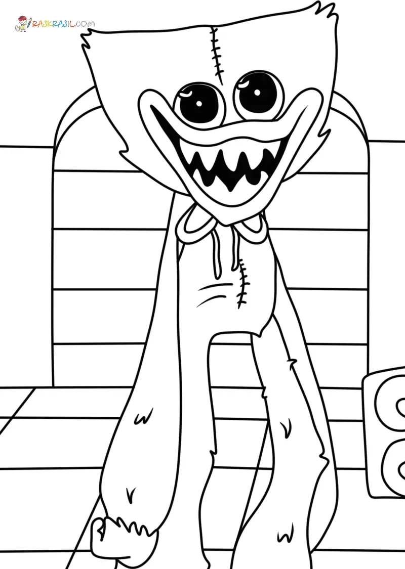 Huggy Wuggy Coloring Pages 23