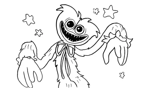 Huggy Wuggy Coloring Pages 24