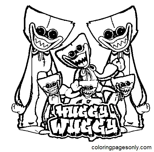 Huggy Wuggy Coloring Pages 29