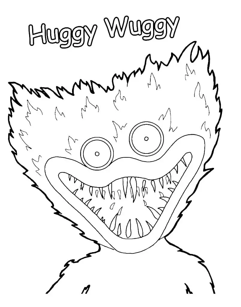 Huggy Wuggy Coloring Pages 30