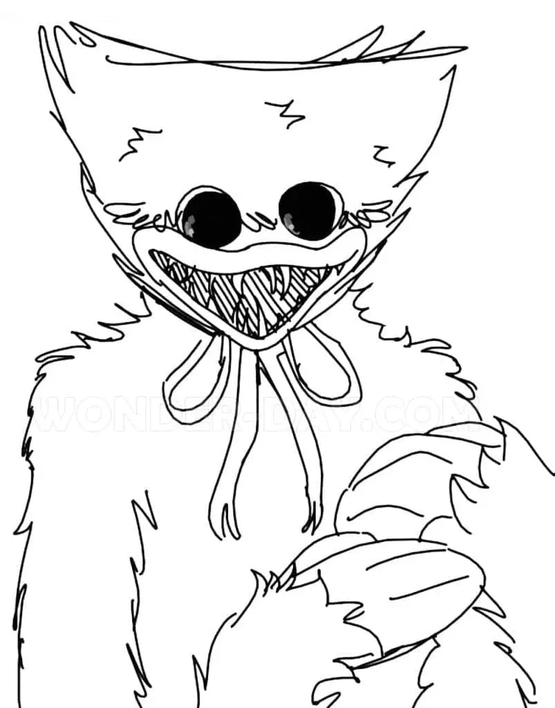 Huggy Wuggy Coloring Pages 32