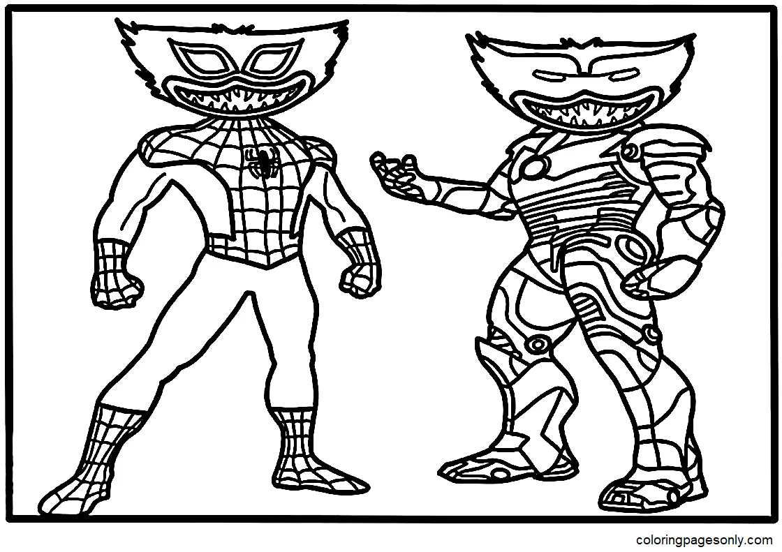 Huggy Wuggy Coloring Pages 33