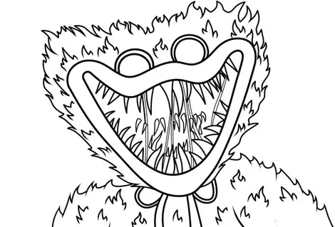 Huggy Wuggy Coloring Pages 4