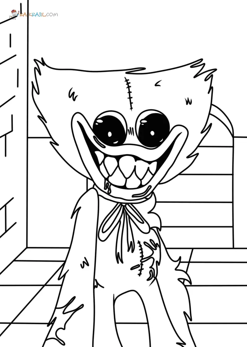 Huggy Wuggy Coloring Pages 42