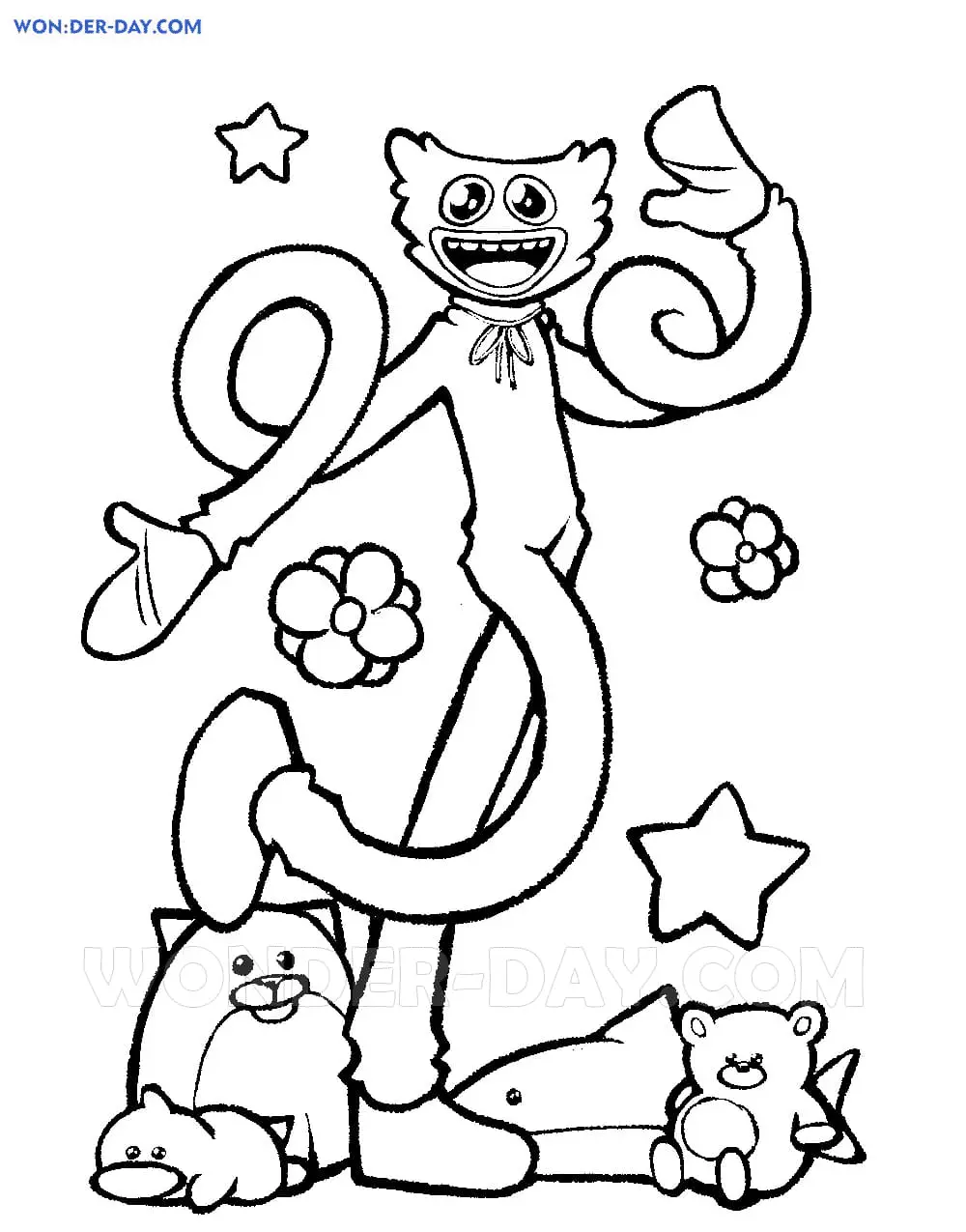 Huggy Wuggy Coloring Pages 43