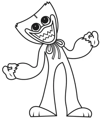 Huggy Wuggy Coloring Pages 6