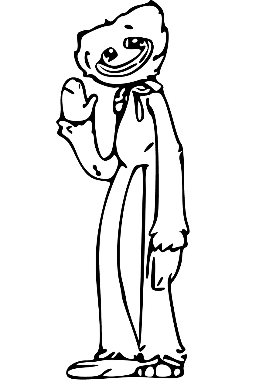 Huggy Wuggy Coloring Pages 90