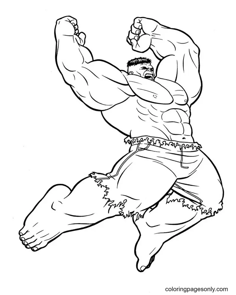 Hulk Coloring Pages 12