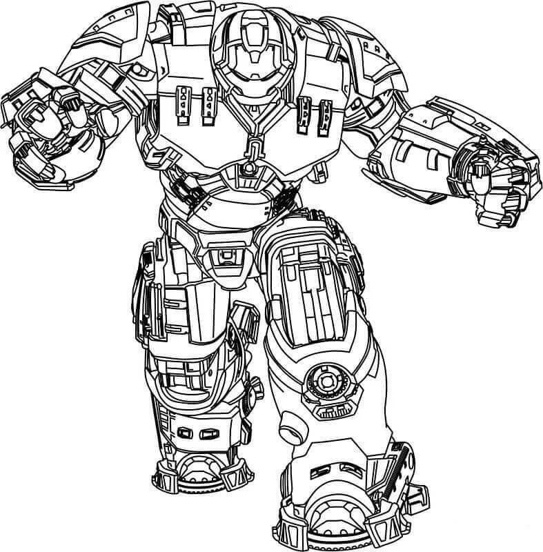 Hulkbuster Coloring Pages 1