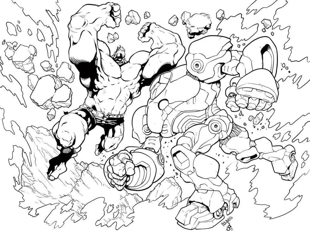 Hulkbuster Coloring Pages 10