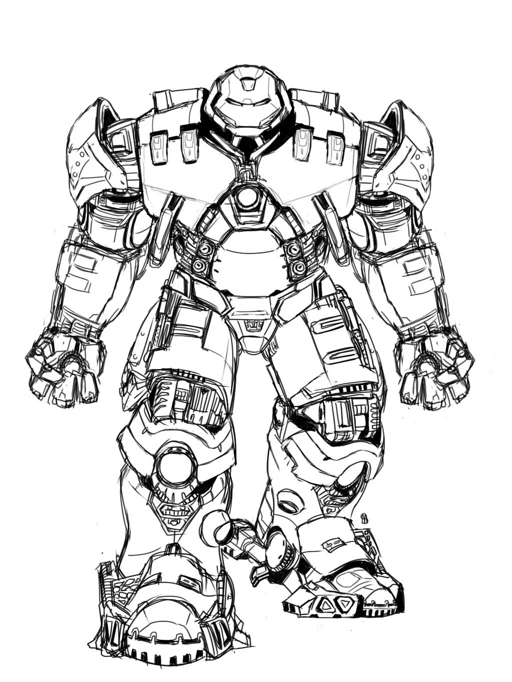 Hulkbuster Coloring Pages 2