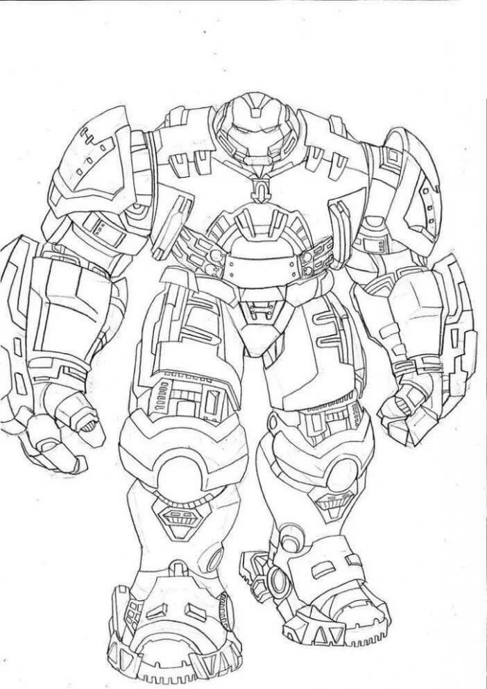 Hulkbuster Coloring Pages 4
