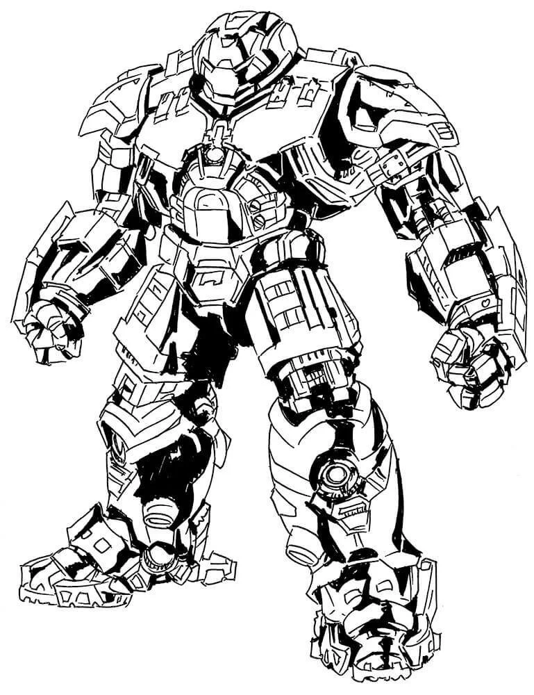 Hulkbuster Coloring Pages 6