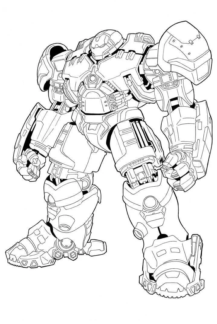 Hulkbuster Coloring Pages 7