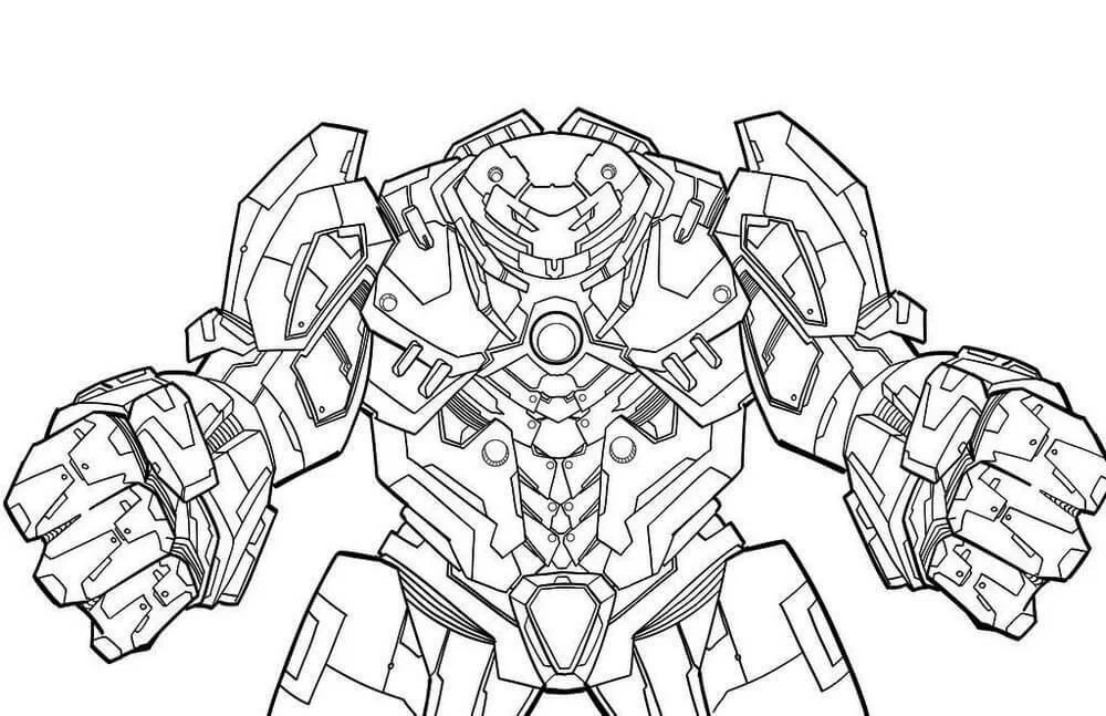 Hulkbuster Coloring Pages 9