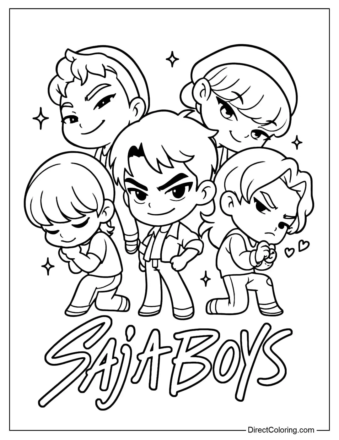 Huntrix Coloring Pages 15