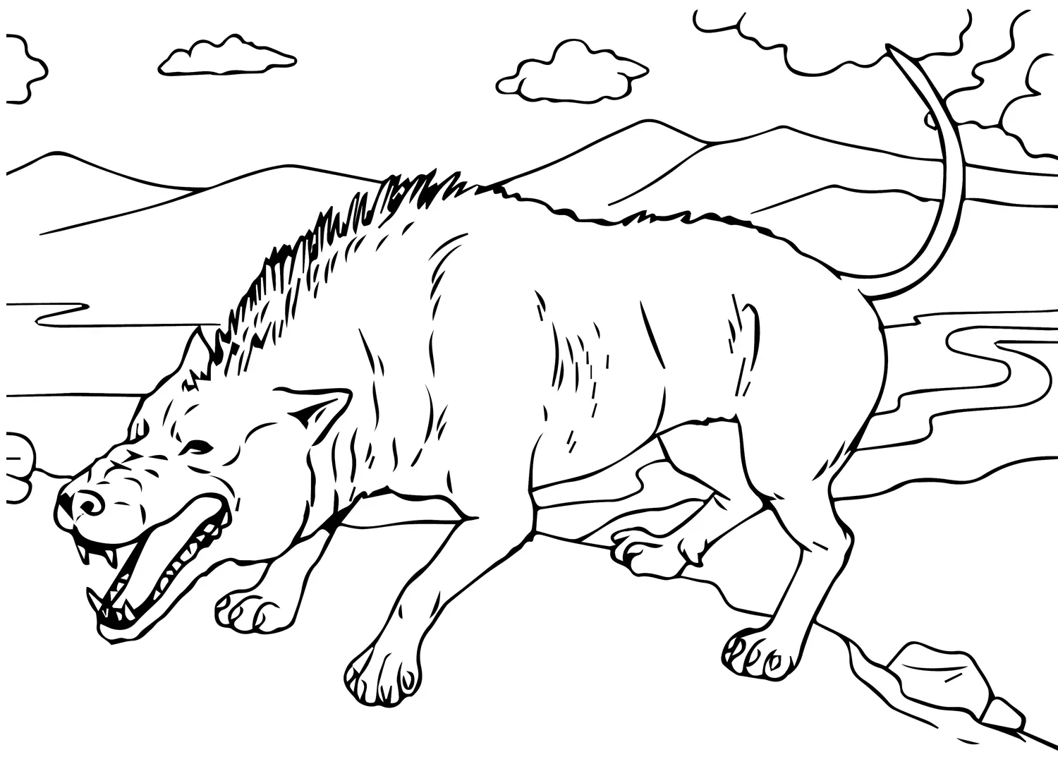 Hyena Ausmalbilder 16