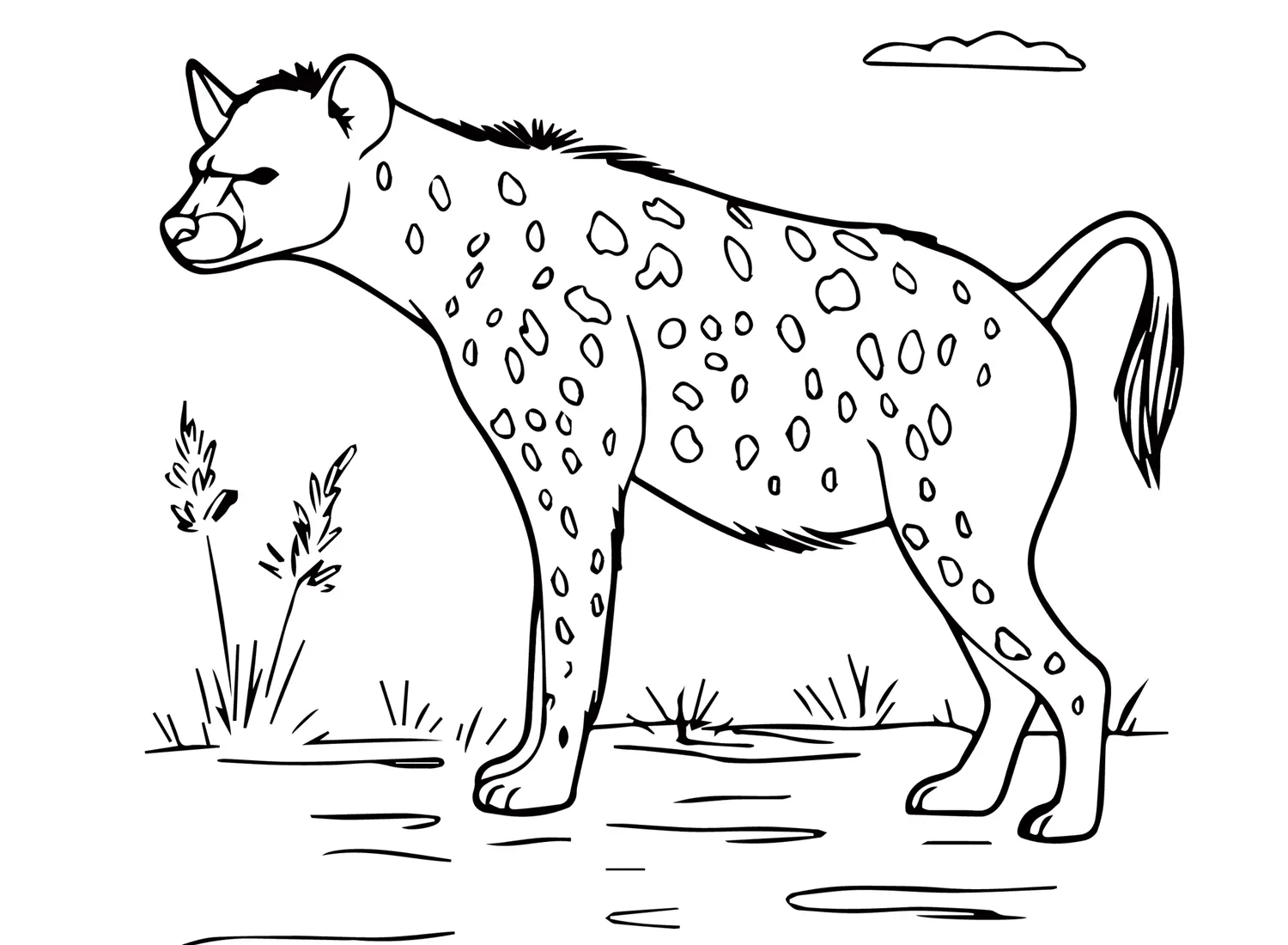 Hyena Ausmalbilder 19