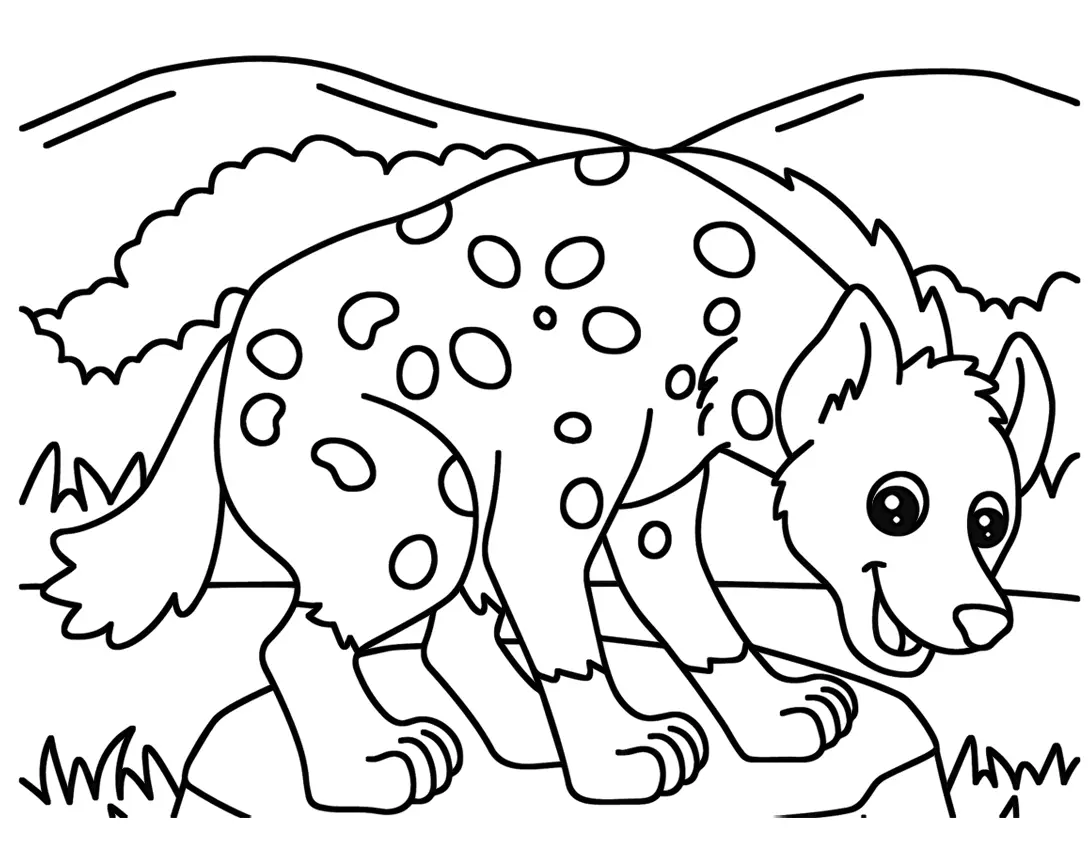 Hyena Ausmalbilder 24
