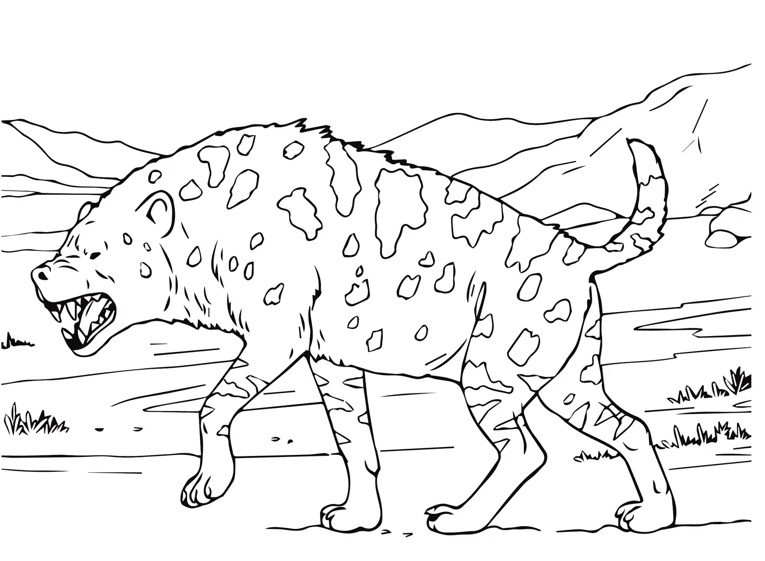 Hyena Ausmalbilder 35