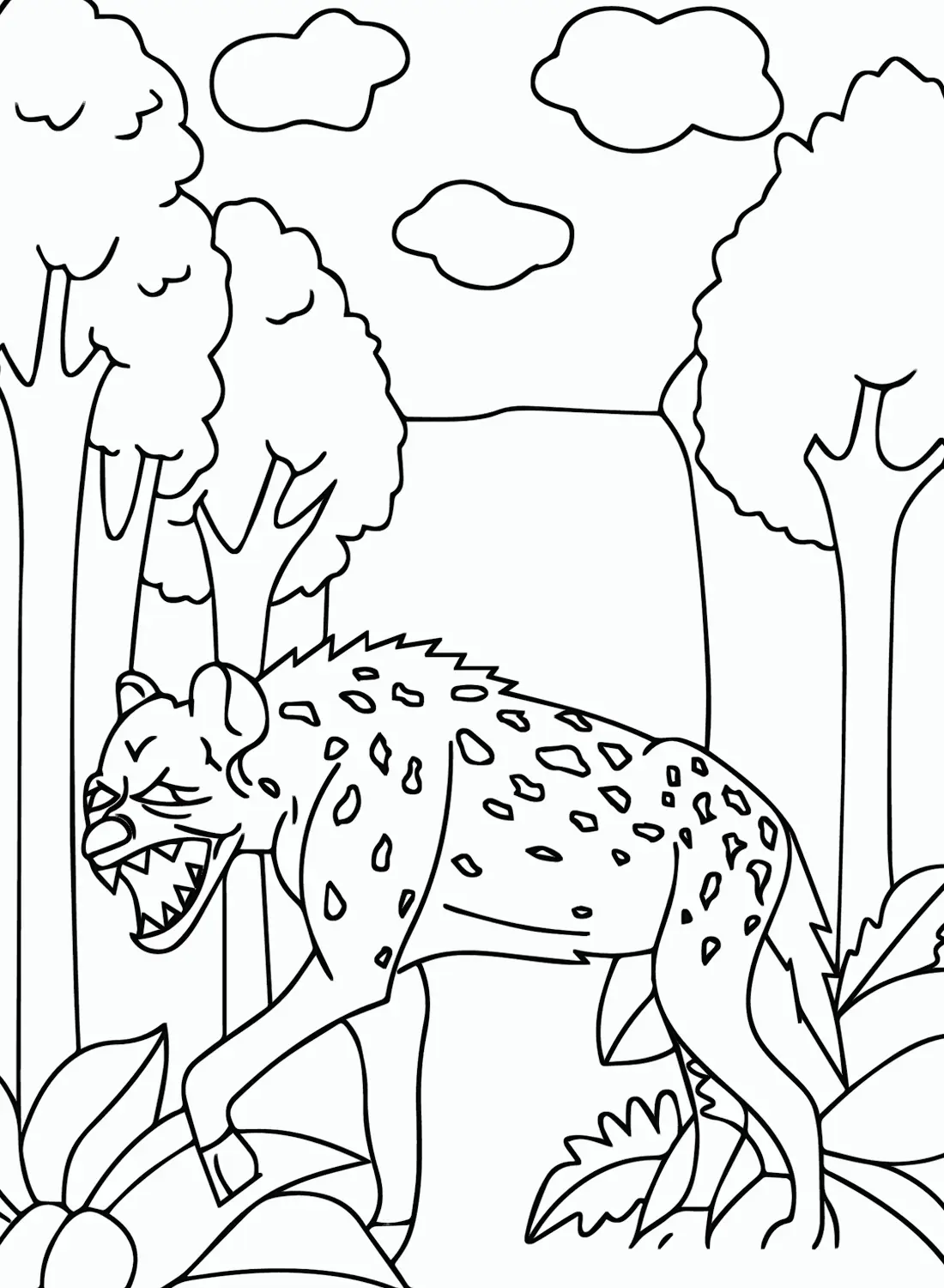 Hyena Ausmalbilder 5