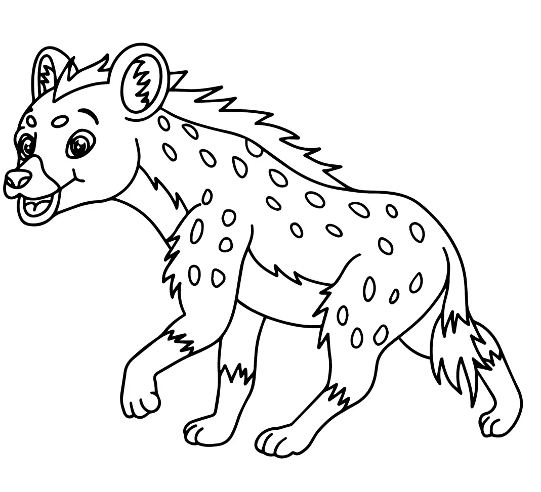 Hyena Ausmalbilder 8