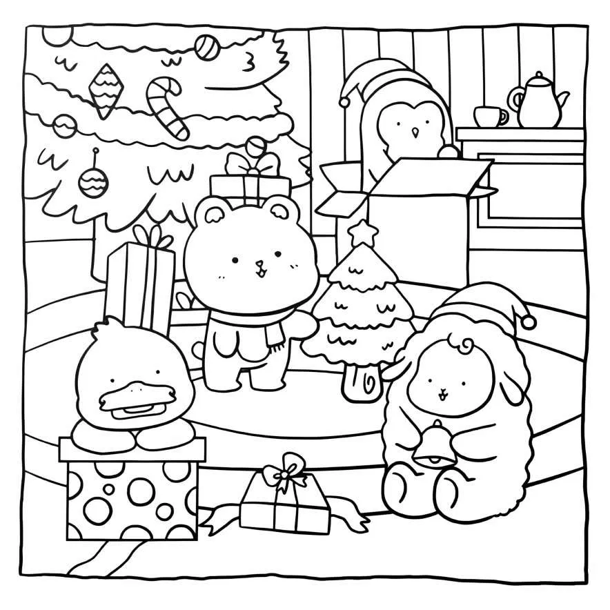Natal Hygge Para Colorir 38