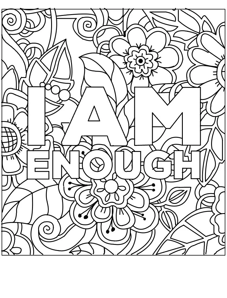 Sou suficiente Para Colorir 4