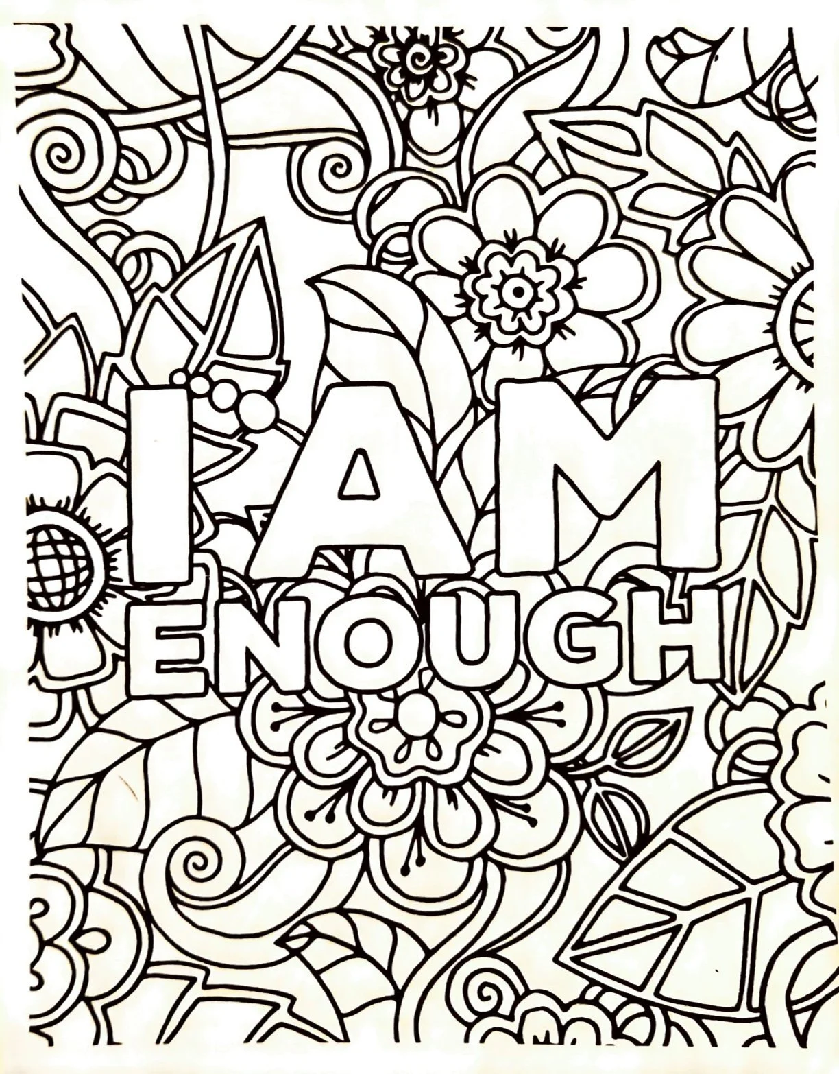 Sou suficiente Para Colorir 9