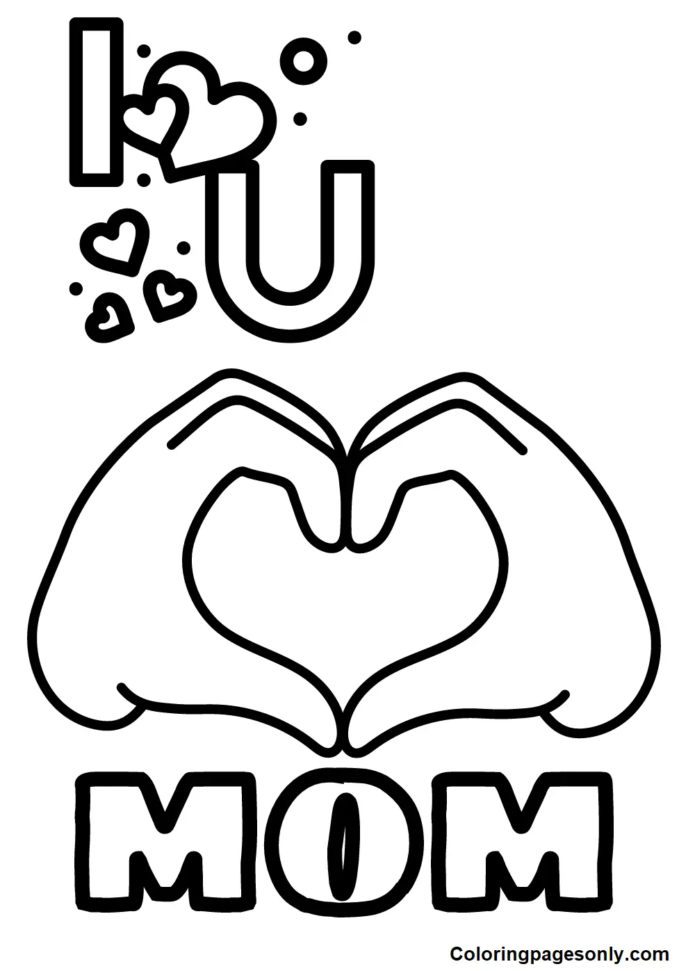Ich liebe Mama Ausmalbilder 6