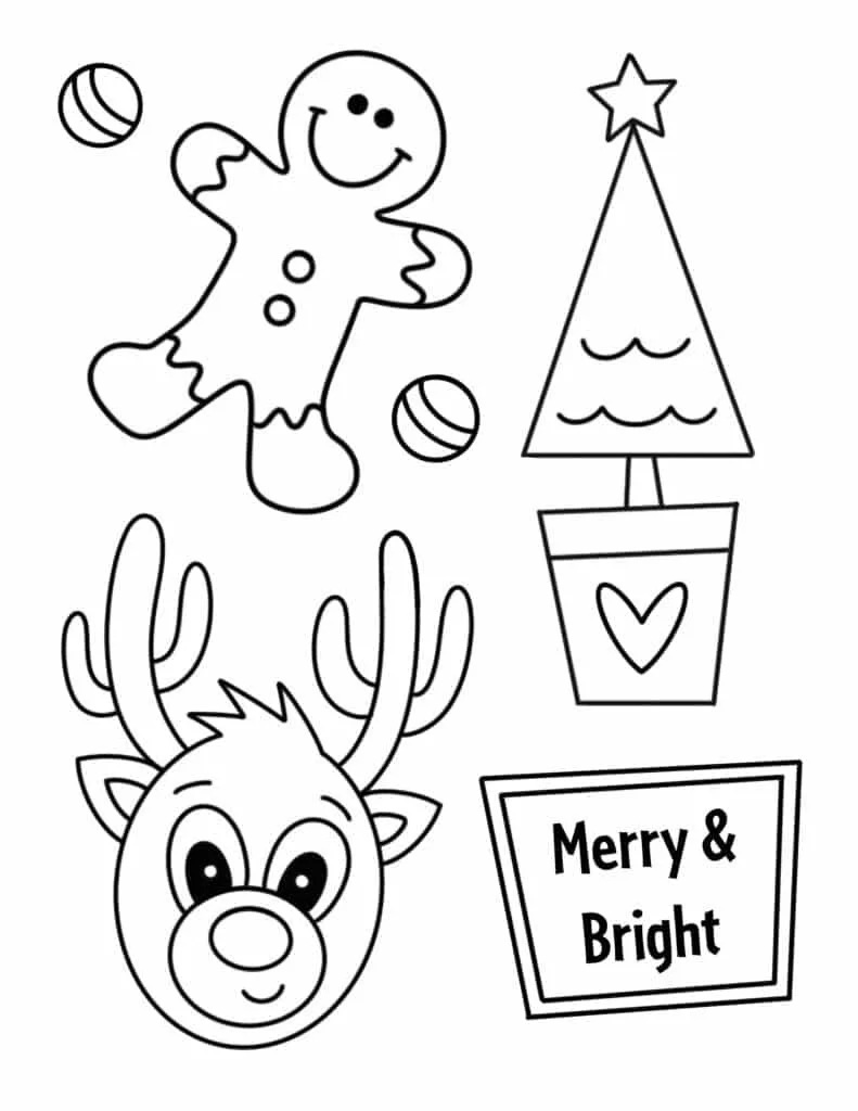 Navidad De Veo Veo Para Colorear 14