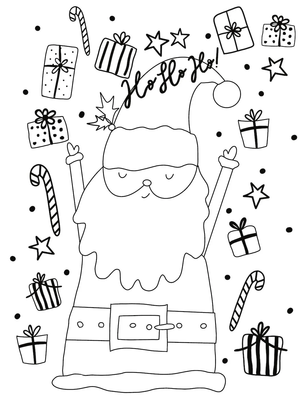 Navidad De Veo Veo Para Colorear 8
