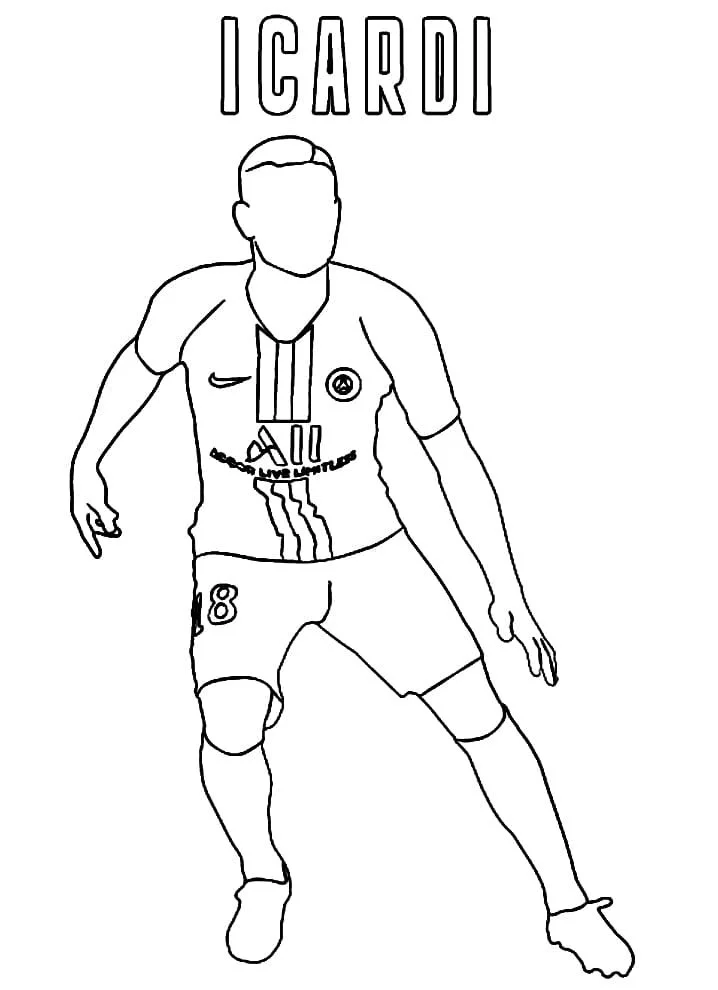 Icardi Coloring Pages 3