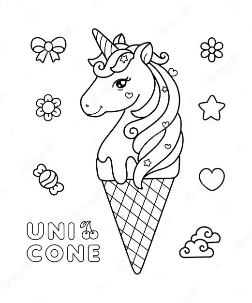 Ice Cream Coloring Pages 3
