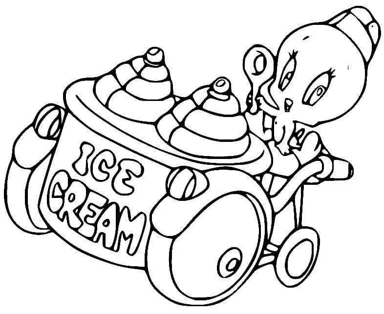 Desenhos de Caminhao de Sorvete Para Colorir 16