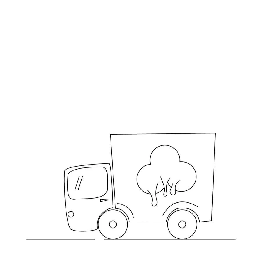Desenhos de Caminhao de Sorvete Para Colorir 40