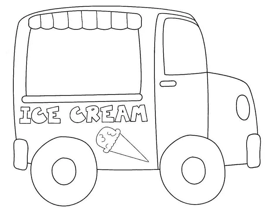 Desenhos de Caminhao de Sorvete Para Colorir 92