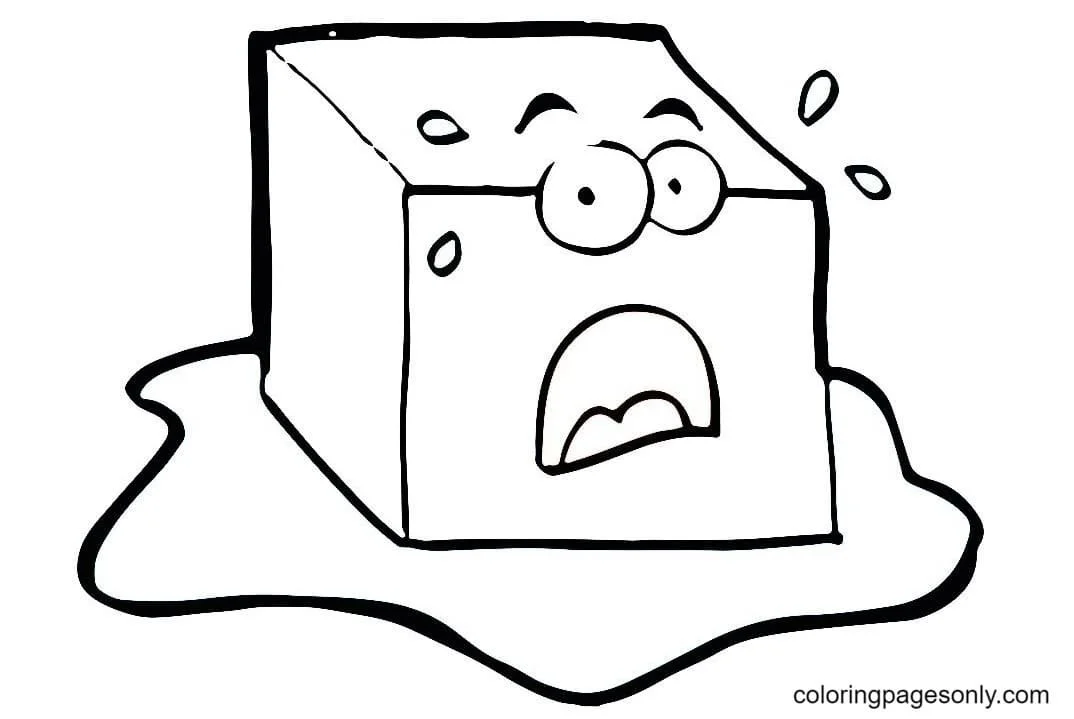Desenhos de Cubos de Gelo Para Colorir 6