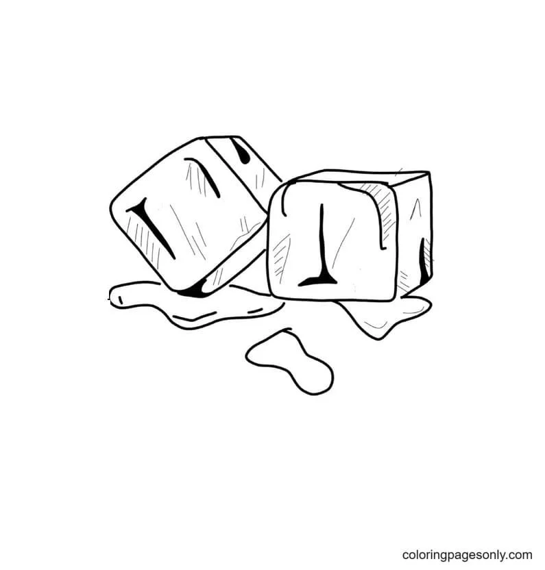 Desenhos de Cubos de Gelo Para Colorir 7