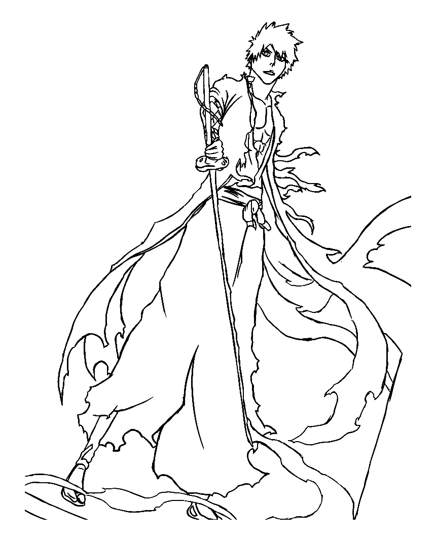 Desenhos de Ichigo Para Colorir 13