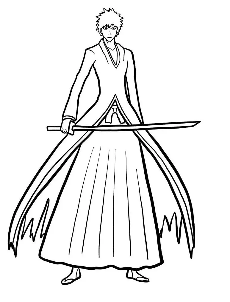 Desenhos de Ichigo Para Colorir 16