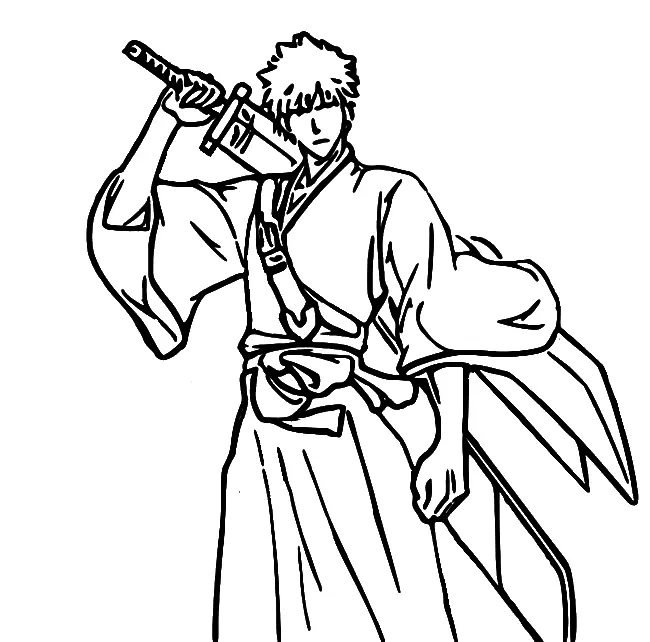 Desenhos de Ichigo Para Colorir 18