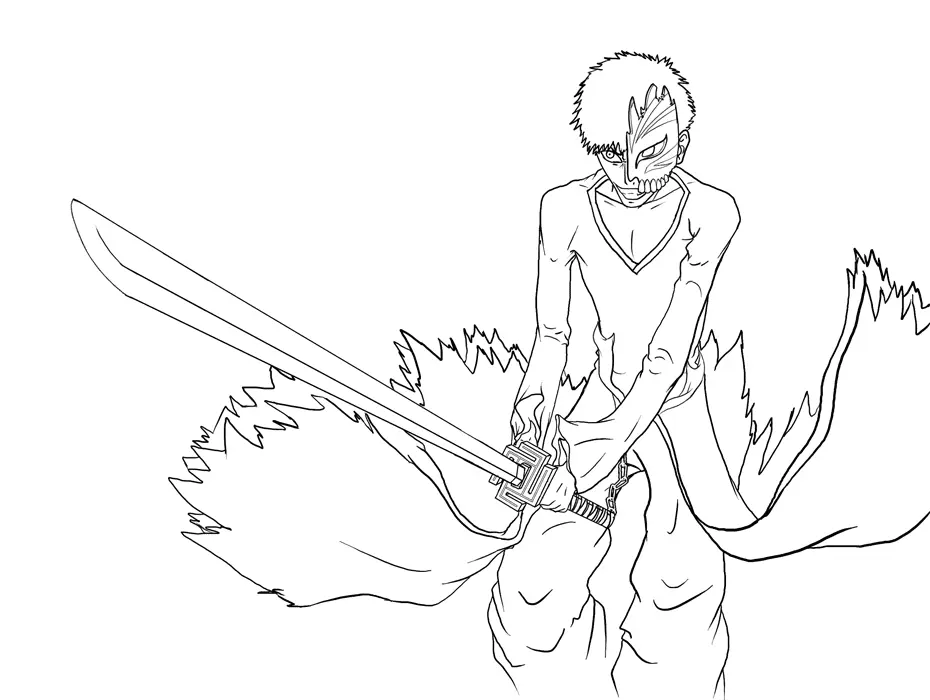 Desenhos de Ichigo Para Colorir 19
