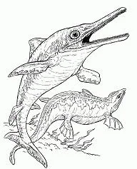 Desenhos de Ictiossauro Para Colorir 1