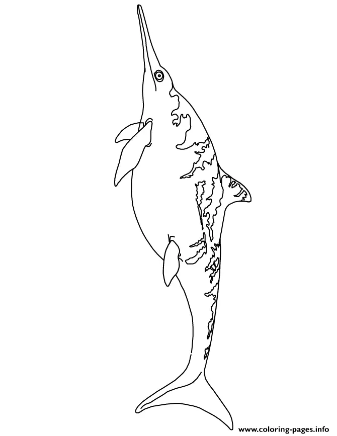Desenhos de Ictiossauro Para Colorir 5