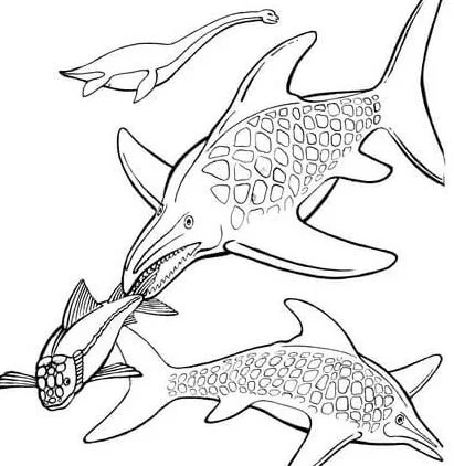 Desenhos de Ictiossauro Para Colorir 7