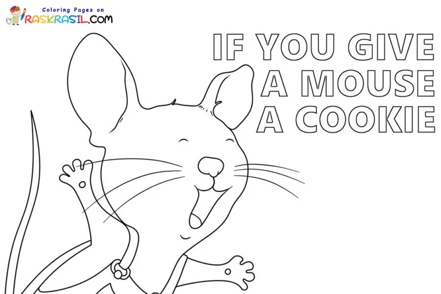Se voce der um biscoito a um rato Para Colorir 1