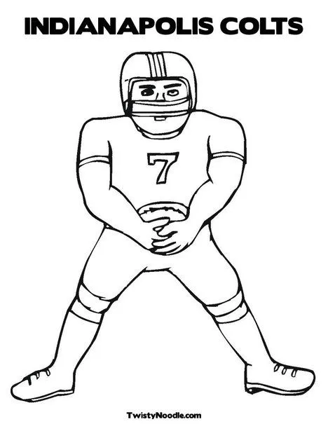 Indianapolis Colts Para Colorir 11