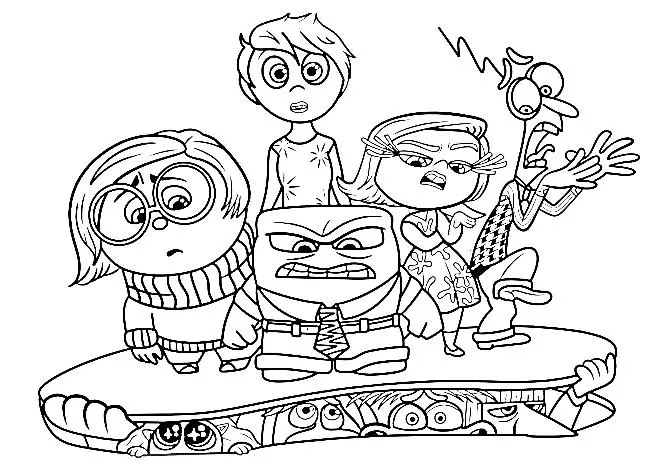Inside Out 2 coloring pages 11